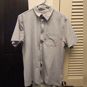 Vuori short sleeve bridge button down Large color Fog